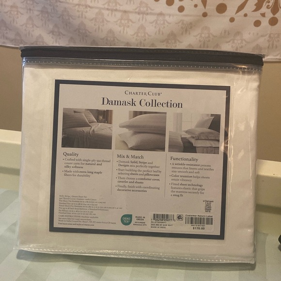 Charter Club Damask sheets - Picture 3 of 3